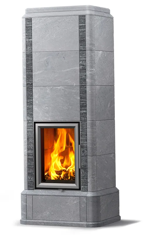 печь-камин tulikivi kelva s natural 2190 мм