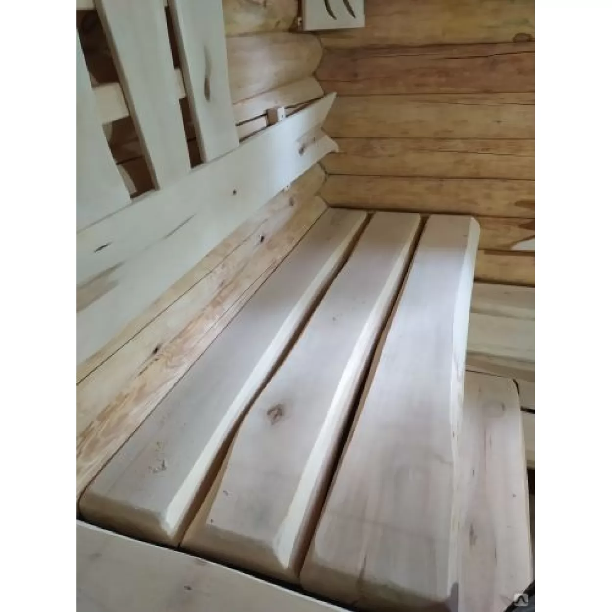 липа шлифованная, плаха для полка 60-65x150-300х3000 мм, м2