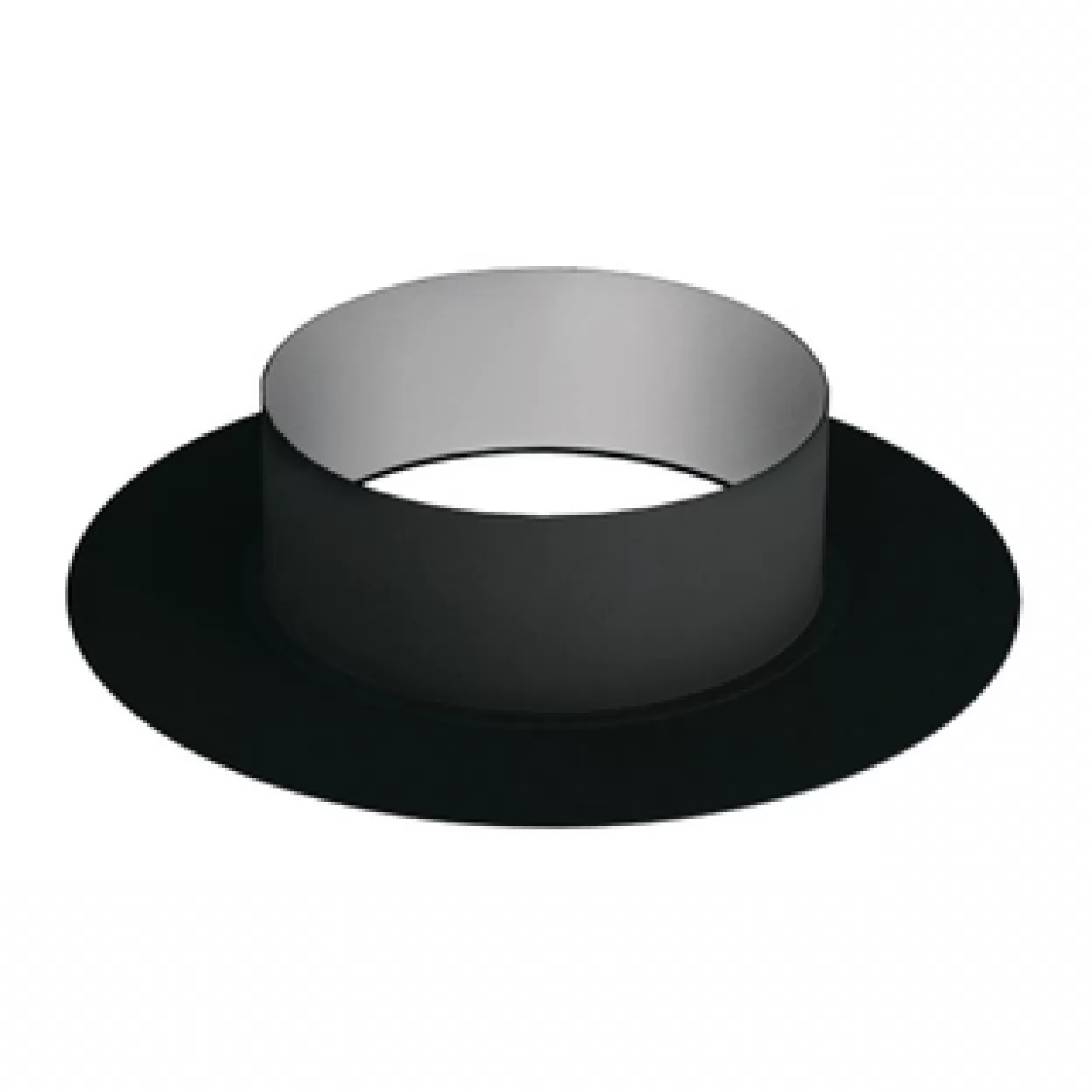 розетка vbr, d=150, aisi 439, 0,8мм black (вулкан)
